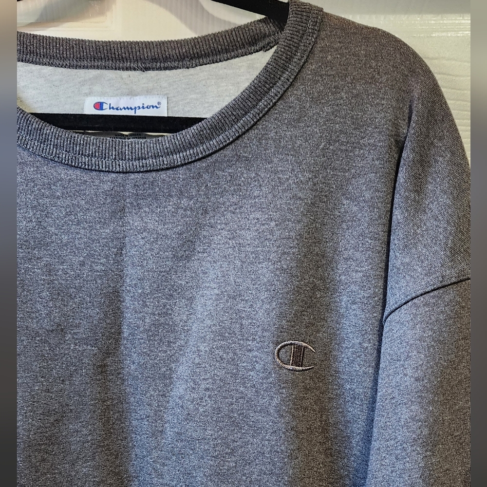 NWT Champion dark grey men's sweatshirt size 2XL - Picture 2 of 8